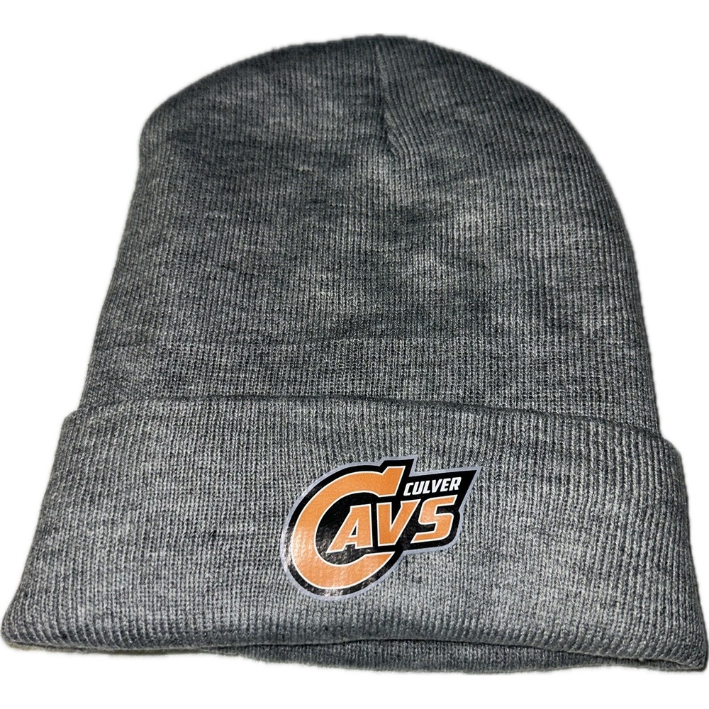 Culver Cavs Gray Beanie Winter Hat Fleece Lined ‎ One Size Fits Most
